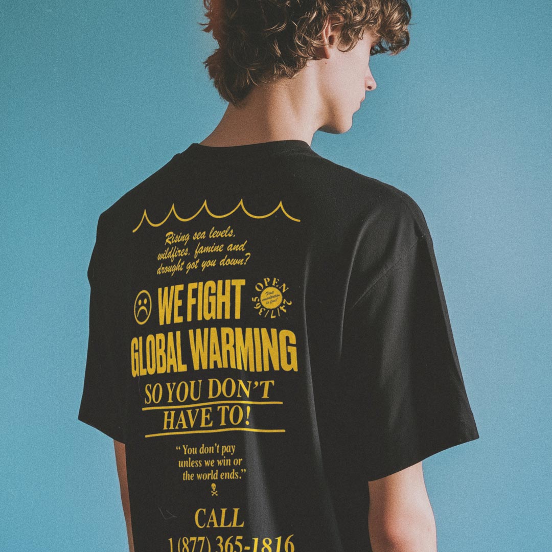 T-Shirt Back: The Climate Hotline - Call Now!