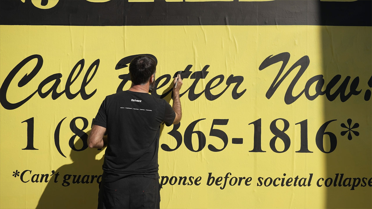 Painting Footage: The Climate Hotline - Call Now!