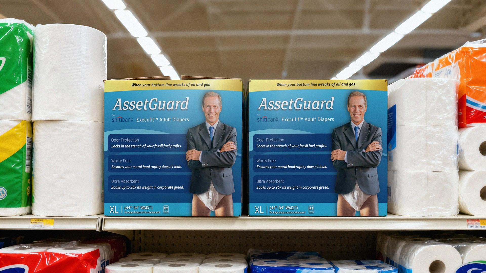 Adam McKay x BETTER: Shitibank Diapers